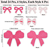 24Pcs 4 Styles Computerized Embroidery Cloth Iron on/Sew on Patches DIY-CY0001-28-2