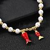 Brass Cubic Zirconia Stretch Bracelets BJEW-K278-03G-5