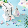 32Pcs 8 Colors Acrylic & Glass Pendants PALLOY-TAC0175-7