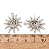Alloy Rhinestone Pendants RB-CBAA987-19P-3