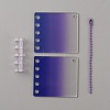 Gradient Color Transparent Mini Acrylic Binder Covers DIY-WH0387-92-1