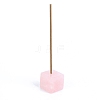 Natural Rose Quartz Incense Burners Holder PW-WG6B9B9-14-1