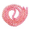 Baking Paint Transparent Glass Beads Strands DGLA-A035-T6mm-A01-3