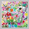 50Pcs Tulip Pattern Waterproof PVC Plastic Scrapbook Stickers STIC-PW0001-365-2