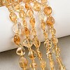 Heated Natural Citrine Beads Strands GG-CBA3A44-C04-01-1