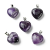 Natural Banded Amethyst Pendants G-F820-10A-16-1