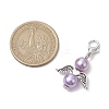 12Pcs 12 Colors Angel Acylic Imitation Pearl Pendant Decoration HJEW-JM02619-3