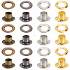 200 Sets 4 Colors Iron Grommet Eyelet Findings SCRA-GF0001-10A-06-1