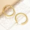 304 Stainless Steel Twist Hoop Earrings EJEW-Q011-17G-4