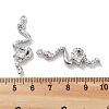 Rack Plating Alloy Rhinestone Pendants PALLOY-F311-22P-01-3