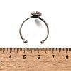 304 Stainless Steel Open Cuff Ring Components X-STAS-M057-01F-P-3