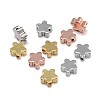 Flower Brass Beads KK-F0317-04-NR-1