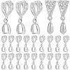30Pcs Filigree Rack Plating Brass Pendant Pinch Bails KK-SP0002-02-1
