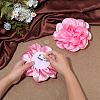 Flower Polyester Brooches JEWB-WH0039-56A-3