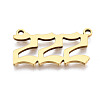 201 Stainless Steel Pendant Links STAS-S110-115G-02-2