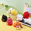   6Pcs 6 Style Casual Mini Cloth Doll Backpack AJEW-PH0004-15-5