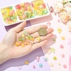 350Pcs 7 Styles Frosted Transparent Acrylic Beads OACR-YW0004-64-5
