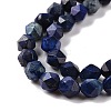 Faceted Natural Gemstone Lapis Lazuli Bead Strands G-J331-25-8mm-01-3