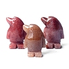 Natural Purple Aventurine Carved Healing Penguin Figurines PW-WG12060-08-1