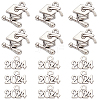 100Pcs 2 Styles Tibetan Style Alloy Charms TIBE-SC0001-88-1