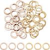 Unicraftale 60Pcs 2 Colors PVD Vacuum Plating 304 Stainless Steel Linking Rings STAS-UN0018-37-1