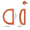 Wooden D Shape Handles Replacement FIND-PH0015-91-WH-2