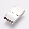304 Stainless Steel Magnetic Clasps with Glue-in Ends STAS-G136-02P-2