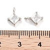 Brass with Cubic Zirconia Pendants KK-P271-41P-B-3