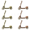 6Pcs 2 Colors Tibetan Style Alloy Pendants FIND-FS0002-58-1