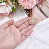 6Pcs Rhodium Plated 925 Sterling Silver Pendant STER-PH0003-36-3