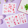 Flower Pattern Removable Temporary Water Proof Tattoos Paper Stickers AJEW-WH0413-03B-4