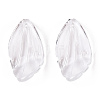 Transparent Glass Petal Beads GLAA-N001-11-4