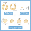 Unicraftale DIY Charm Cuff Ring Making Kit STAS-UN0051-43-3
