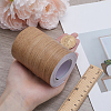 Gorgecraft 1 Roll PVC Imitation Wood Grain Adhesive Tape DIY-GF0008-40C-3