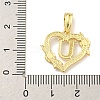 Heart Brass Pendants KK-I714-04G-U-3