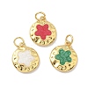 Brass Enamel Charms KK-P325-29G-1