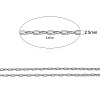 304 Stainless Steel Cable Chains CHS-K001-30-2.5mm-2