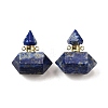 Natural Lapis Lazuli Perfume Bottle Pendants G-L623-08G-07-1