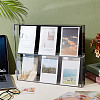 2-Tier Rectangle Wall Mounted Acrylic Baseball Card Display Cases with Magnetic Lid ODIS-WH0331-19A-2