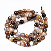 Natural Striped Agate/Banded Agate Beads Strands X-G-T131-34B-2