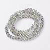 Electroplate Transparent Glass Beads Strands EGLA-A034-T3mm-S01-2