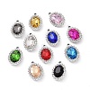 Alloy Rhinestone Pendants ALRI-C008-57P-1