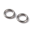 Tarnish Resistant 304 Stainless Steel Open Jump Rings STAS-Q186-02-6x1mm-3