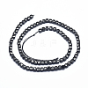 Natural Black Spinel Beads Strands G-D0003-B08-2