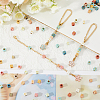 DIY Flower & Letter Alloy Enamel Cup Charms Pendant Decorations Making Kit DIY-SC0025-72-4