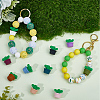 10 Colors Plant Food Grade Eco-Friendly Silicone Focal Beads SIL-SP0001-11-4