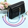 3Pcs 3 Colors Opaque Acrylic Curb Chains Bag Decorative Chains HJEW-FS00091-03-5