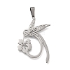 304 Stainless Steel Pendants STAS-U030-11P-1