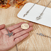 4Pcs Marine Life Alloy Charms Ceiling Fan Pull Chain Extenders HJEW-LP00017-1