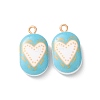 Printed Alloy with Acrylic Pendants AL-CBAE25B-04E-G-1